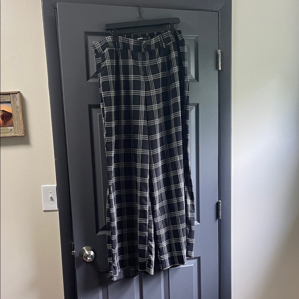 torrid Black and White Plaid Pants